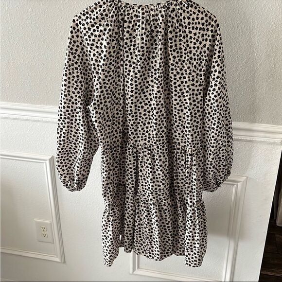H&M Black and White Long Sleeve Sundress - Picture 2 of 10